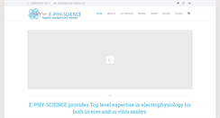 Desktop Screenshot of e-phy-science.com
