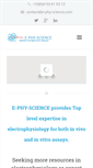 Mobile Screenshot of e-phy-science.com