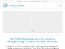 Tablet Screenshot of e-phy-science.com